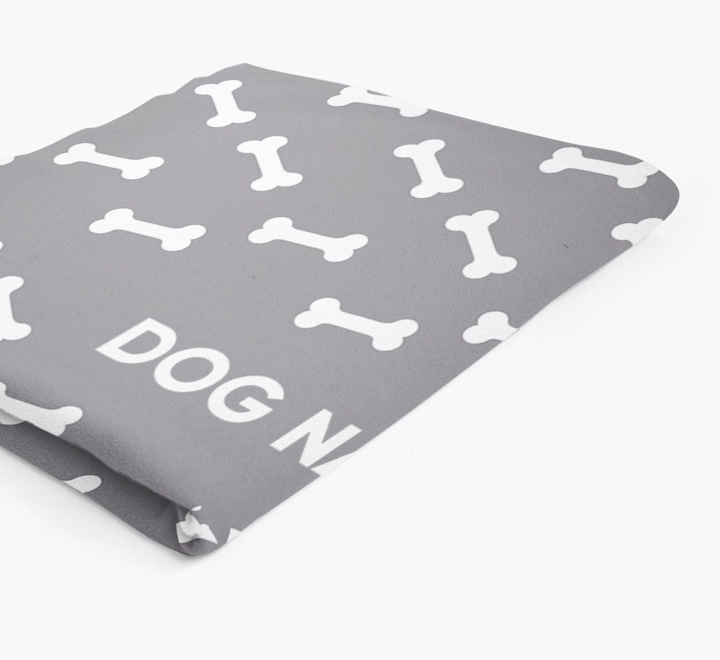 Personalized Throw Blanket: Bone Pattern