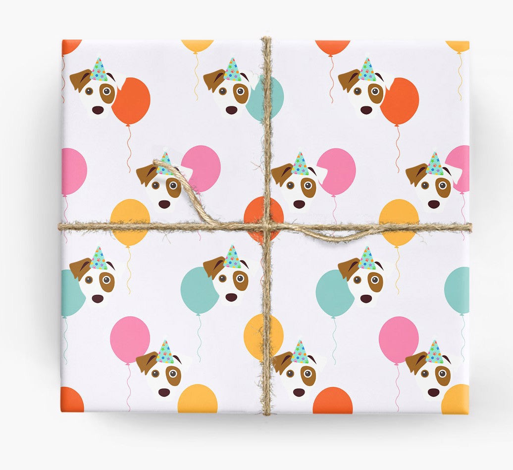 Wrapping Paper: Forest and Blush Cafe Stripe gift Wrap, Birthday