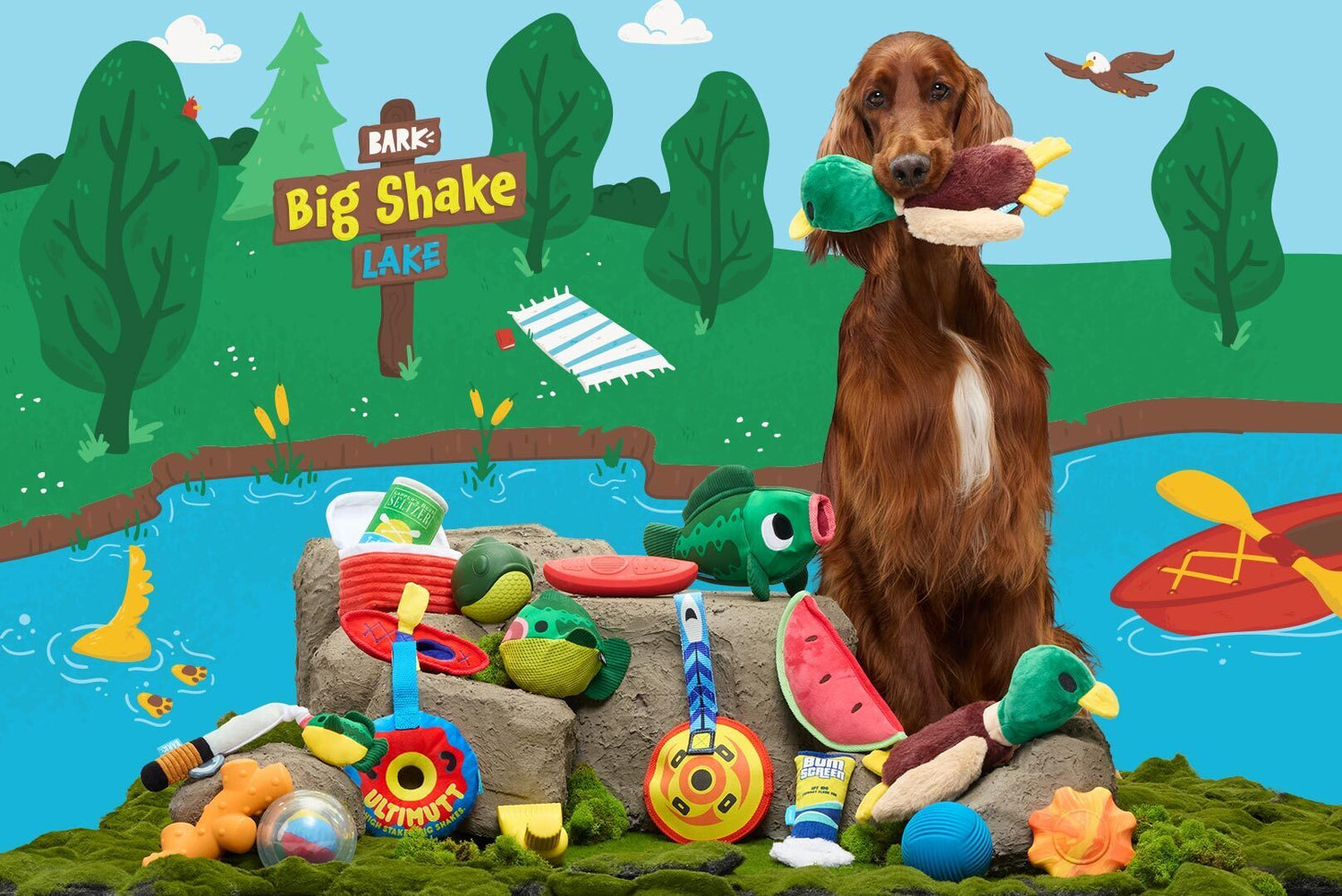 July 2024 BarkBox &amp; Super Chewer Theme Reveal: Big Shake Lake!