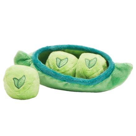 Peas in the Pod Plush Multi-Part + Enrichment + Fetch Dog Toy