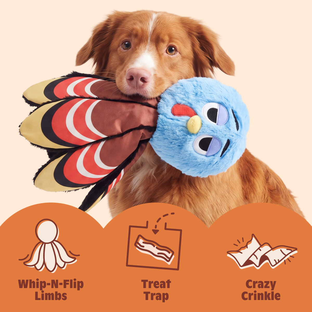 Ollie the Octopus Club, Plush Tug Monthly Dog Toys