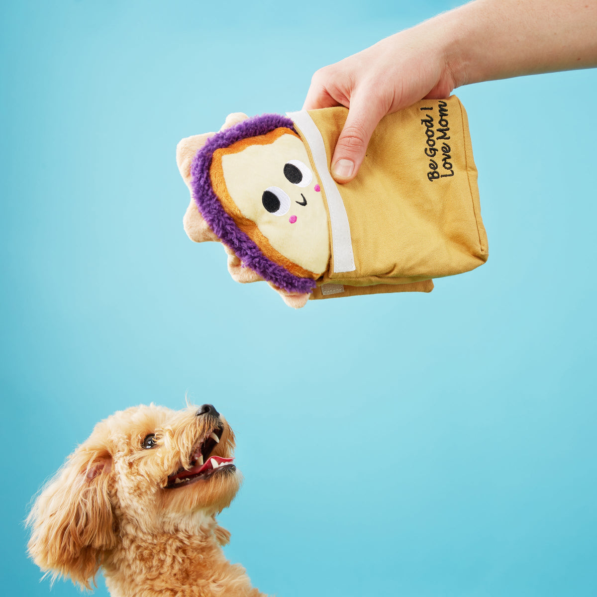 Brown Baggin' It PB&J Plush Multi-Part + Enrichment Dog Toy