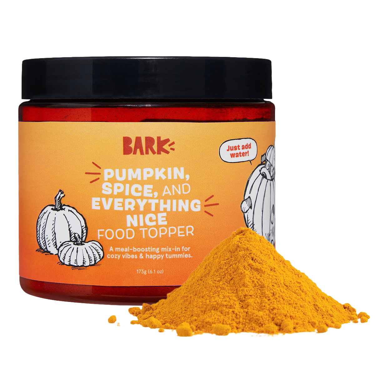 Pumpkin Spice, And Everything Nice Vegetarian Dog Food Meal Topper