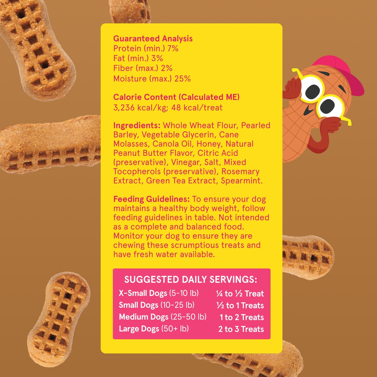 Go Nutty's™ Peanut Cereal Dog Treats, 24 oz