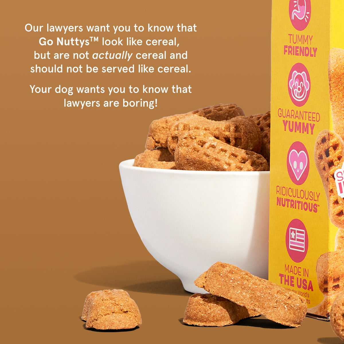 Go Nutty's™ Peanut Cereal Dog Treats, 24 oz