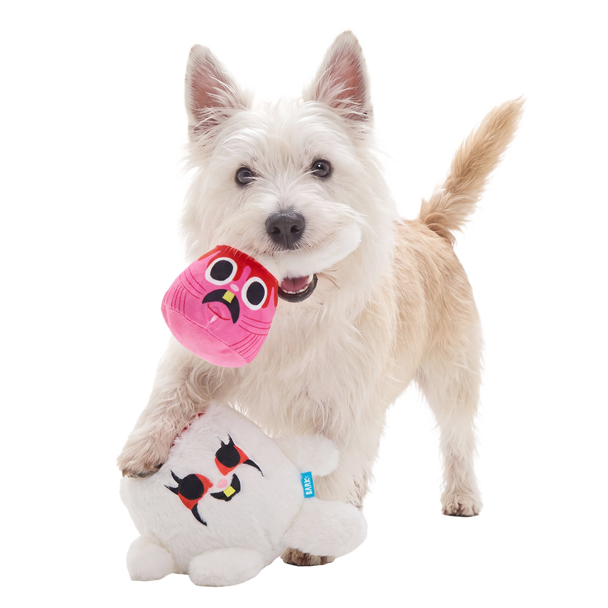 Psycho Bunny Plush Multi-Part + Enrichment Dog Toy