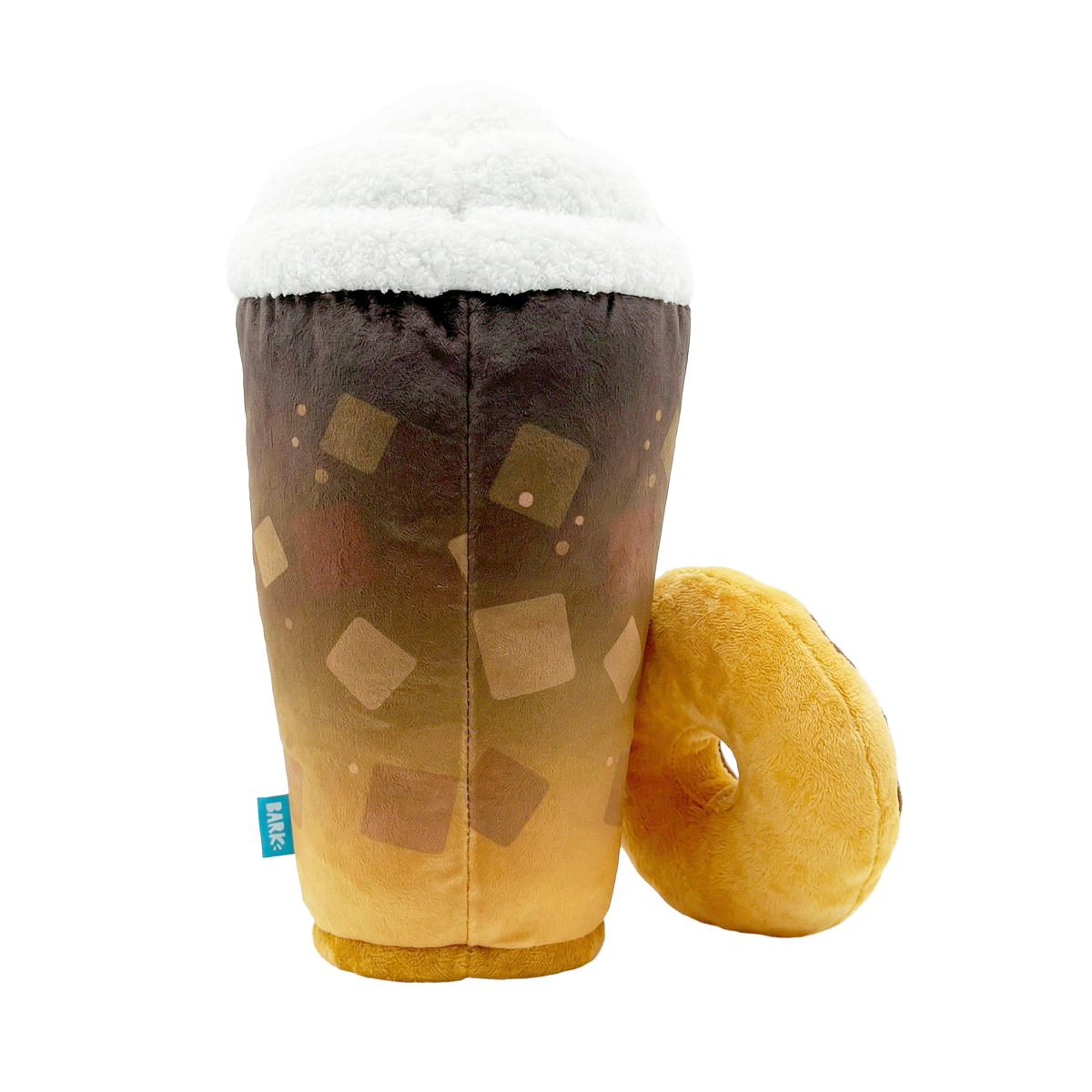 Dunkin'® Iced Signature Latte & Chocolate Frosted Sprinkles Donut Plush Extra-Large Dog Toy