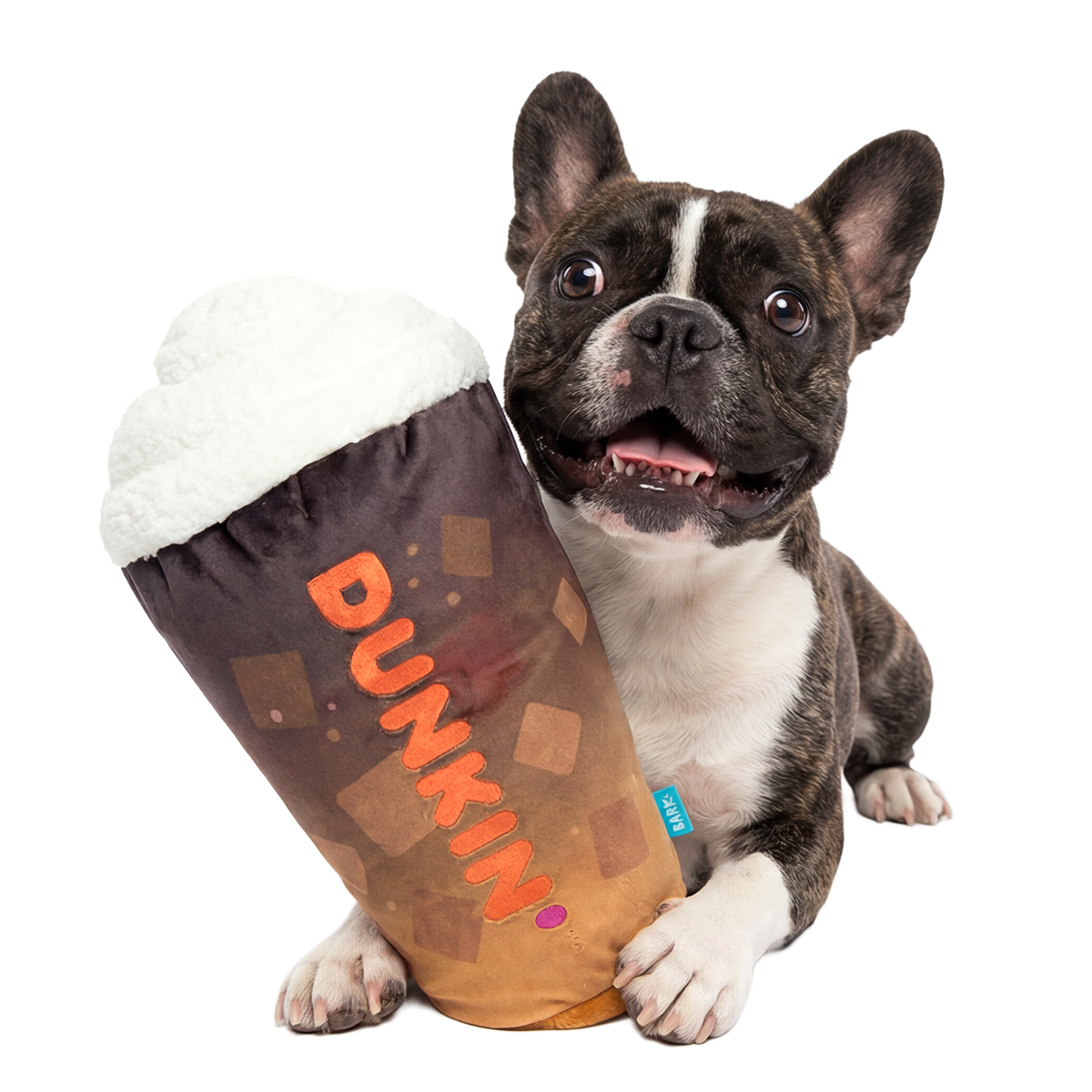 Dunkin'® Iced Signature Latte & Chocolate Frosted Sprinkles Donut Plush Extra-Large Dog Toy