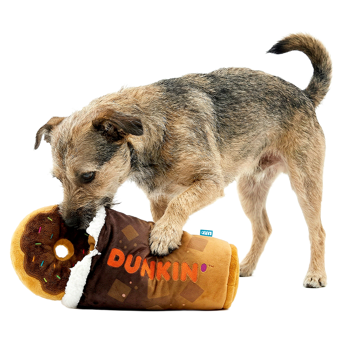 Dunkin'® Iced Signature Latte & Chocolate Frosted Sprinkles Donut Plush Extra-Large Dog Toy