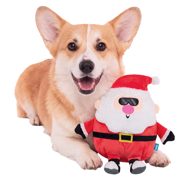Jolly Old Saint Rizz Plush Extra-Large + Enrichment Dog Toy – BARK