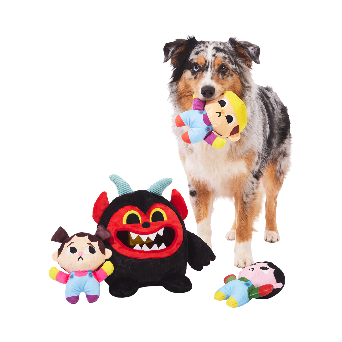 Krampus is Comin' To Town Plush Extra-Large + Multi-Part + Enrichment Dog Toy