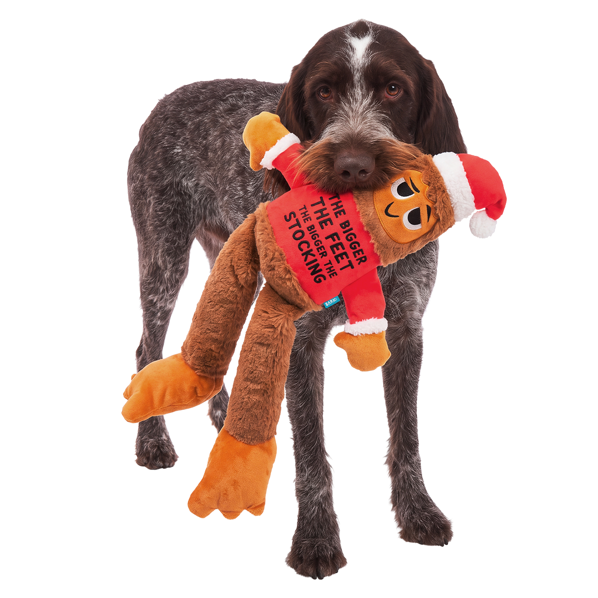 Sasquatch Claus Plush XXL Tug Dog Toy