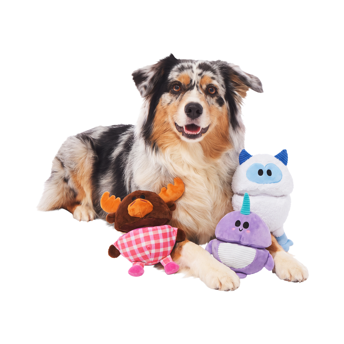 Cold-Weather Friends Plush Multi-Part + Enrichment Dog Toy