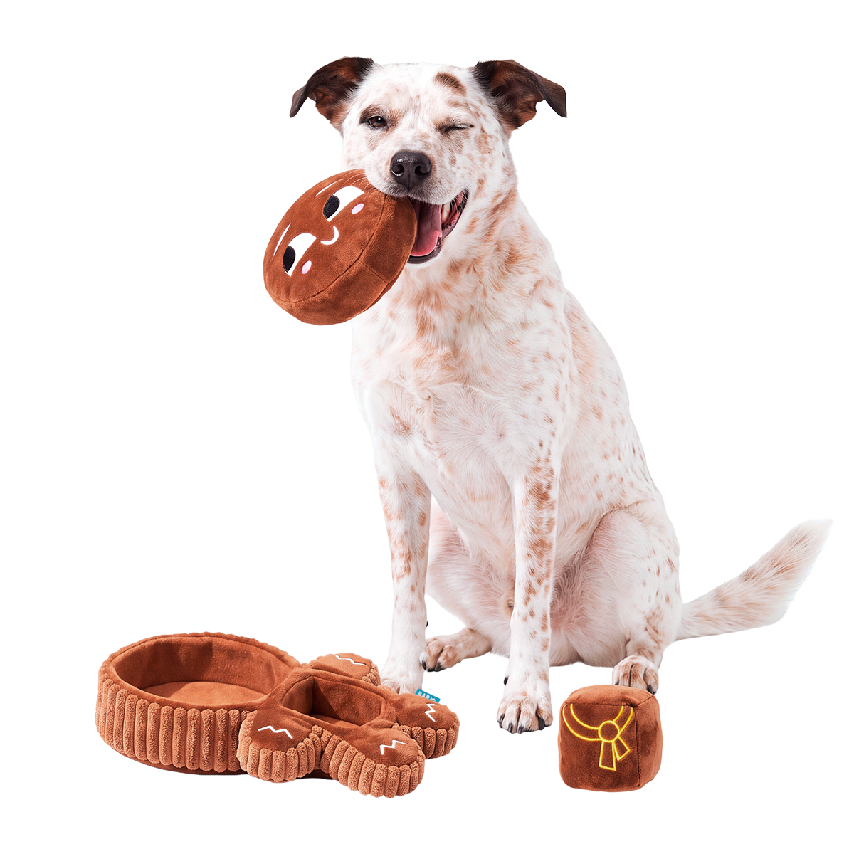 Catch Me If You Canna Plush Extra-Large + Multi-Part + Enrichment Dog Toy