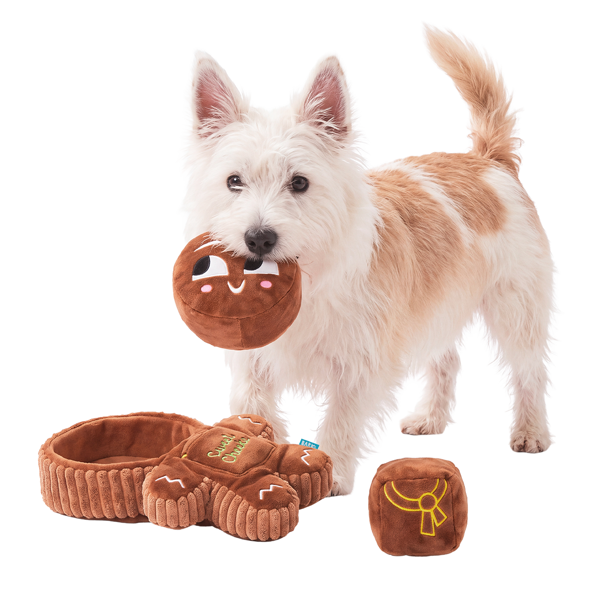 Catch Me If You Canna Plush Extra-Large + Multi-Part + Enrichment Dog Toy