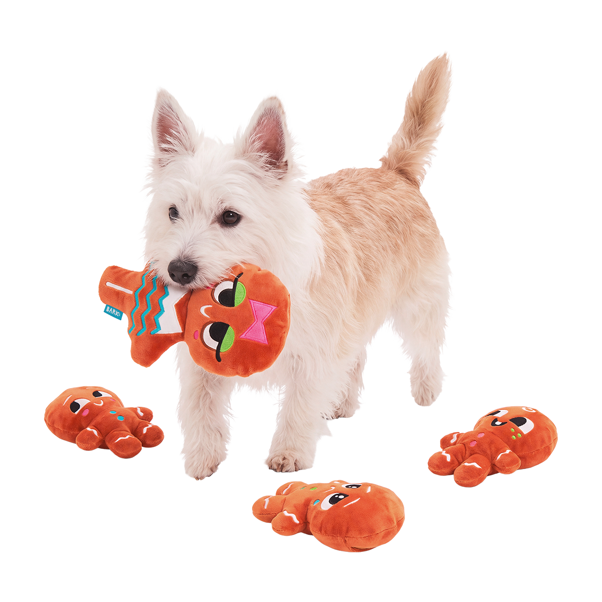 Christmutts With The Crumbs Plush Extra-Large + Multi-Part + Enrichment Dog Toy