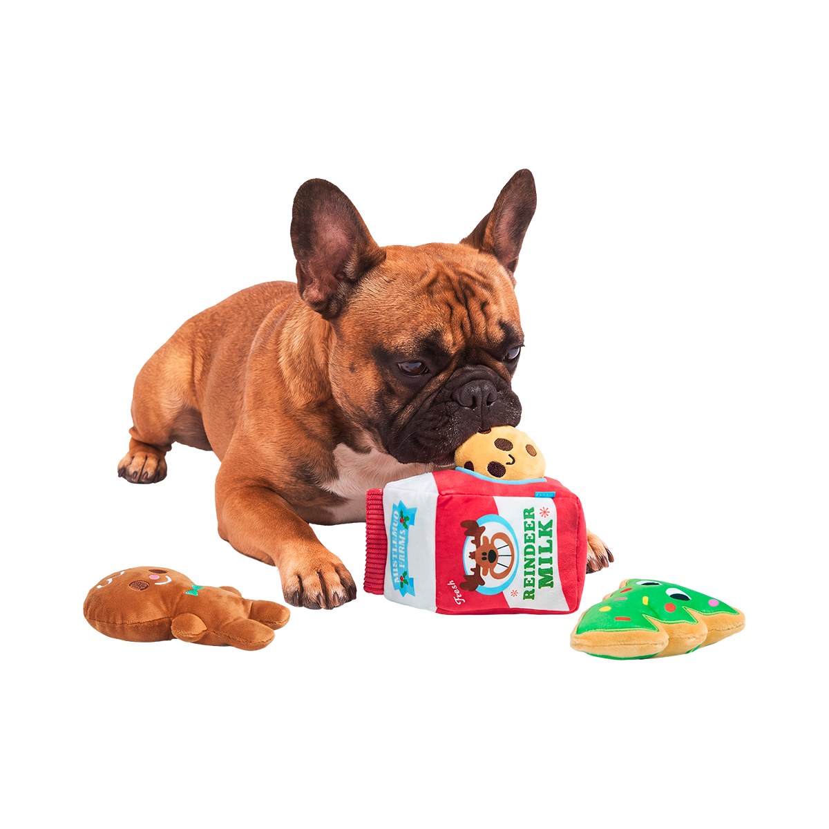 North Pole Noms Plush Multi-Part + Enrichment Dog Toy