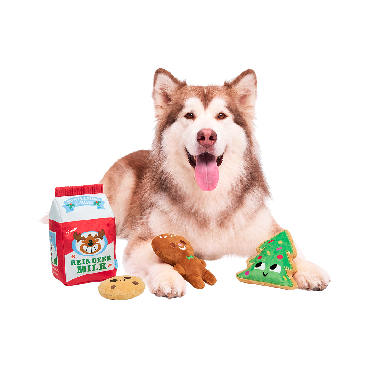 North Pole Noms Plush Multi-Part + Enrichment Dog Toy