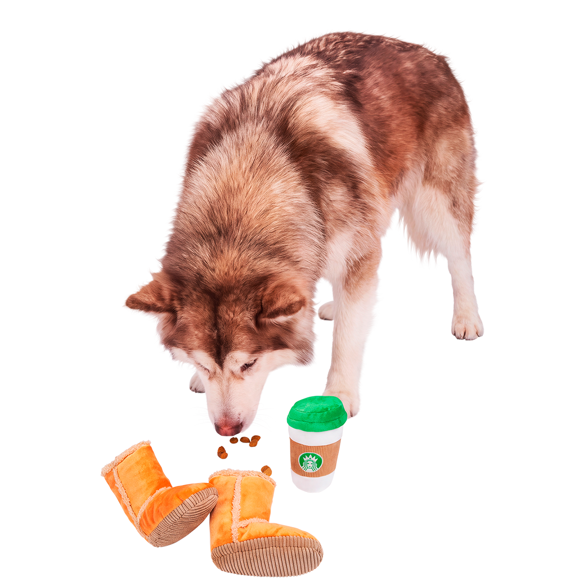 Cozy Comforts Plush Extra-Large + Multi-Part + Enrichment Dog Toy