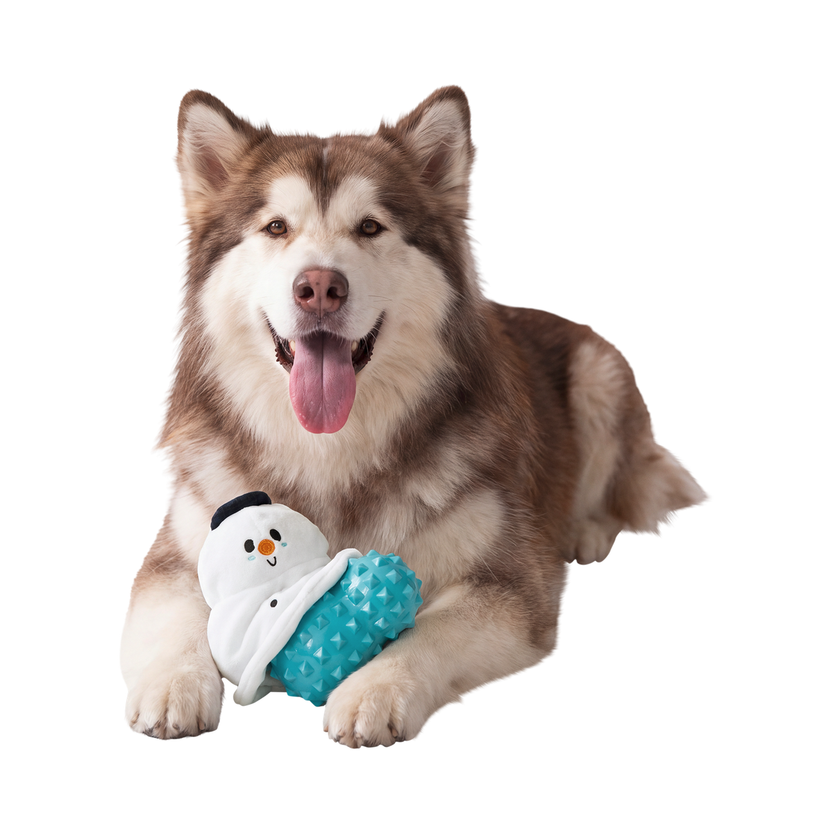 Slushy the Snowman Super Chewer Durable 2-in-1 Dog Toy