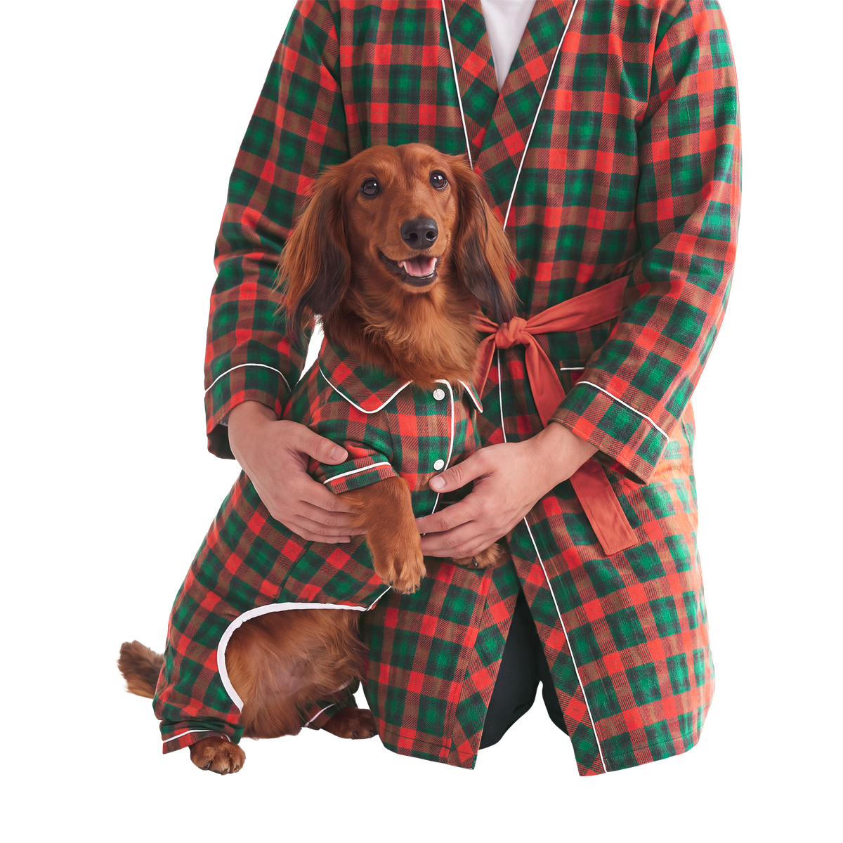 Howliday PJs For Two Dog PJ & Human Robe Set