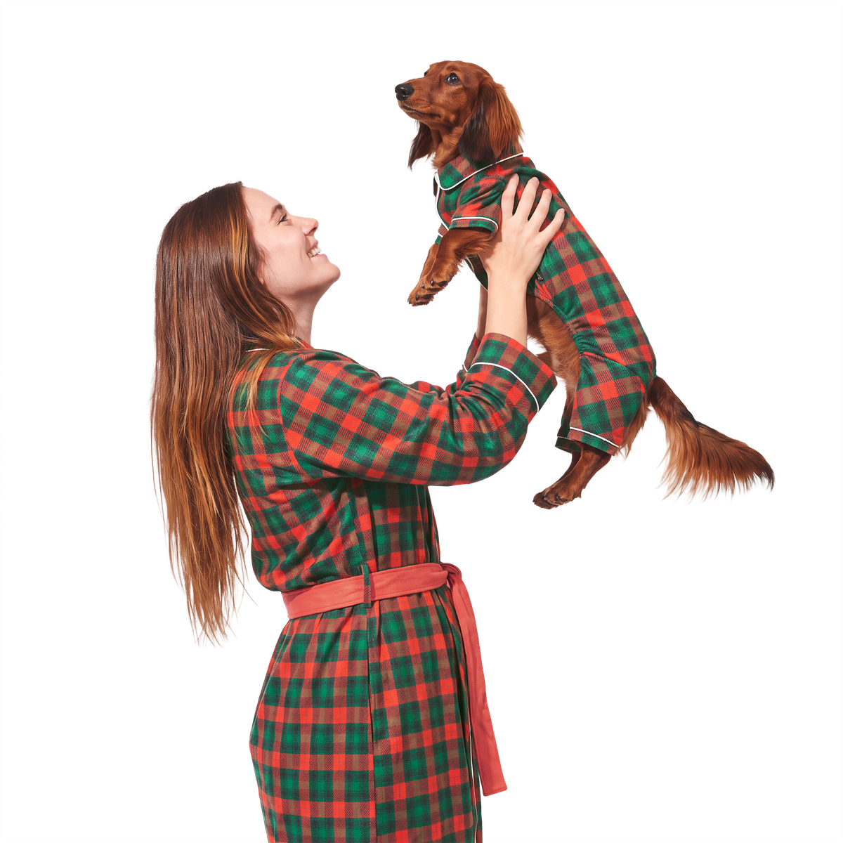 Howliday PJs For Two Dog PJ & Human Robe Set