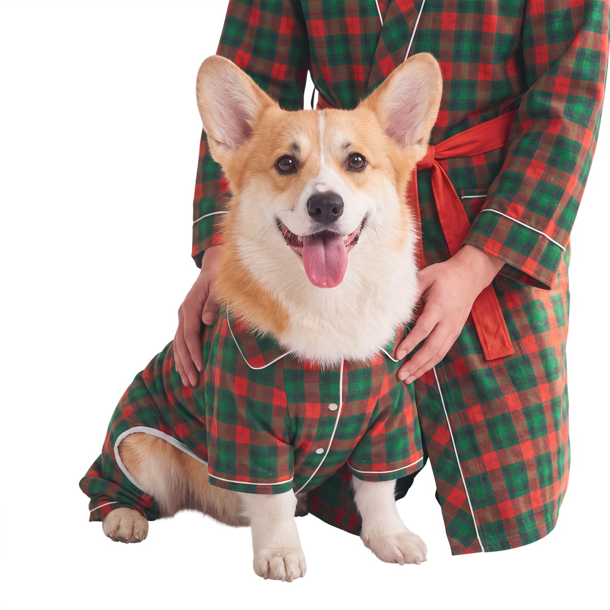 Howliday PJs For Two Dog PJ & Human Robe Set
