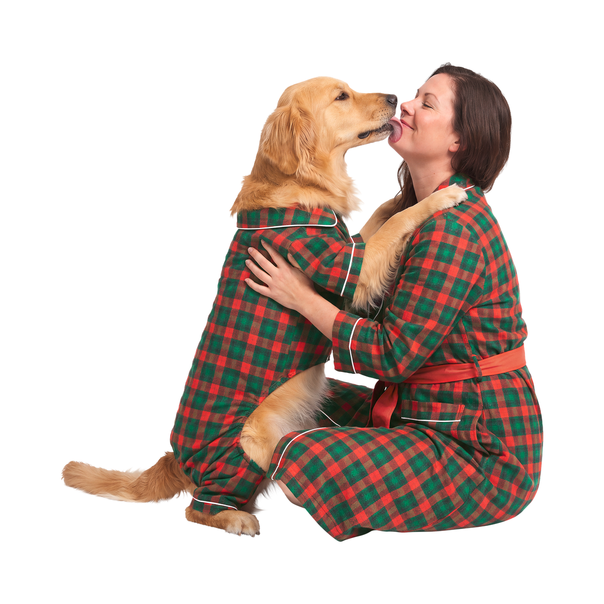 Howliday PJs For Two Dog PJ & Human Robe Set