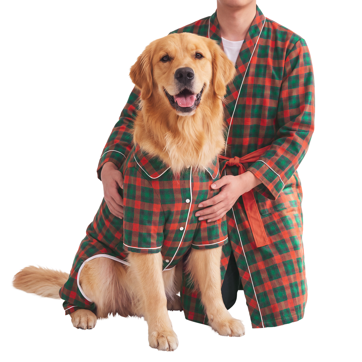 Howliday PJs For Two Dog PJ & Human Robe Set