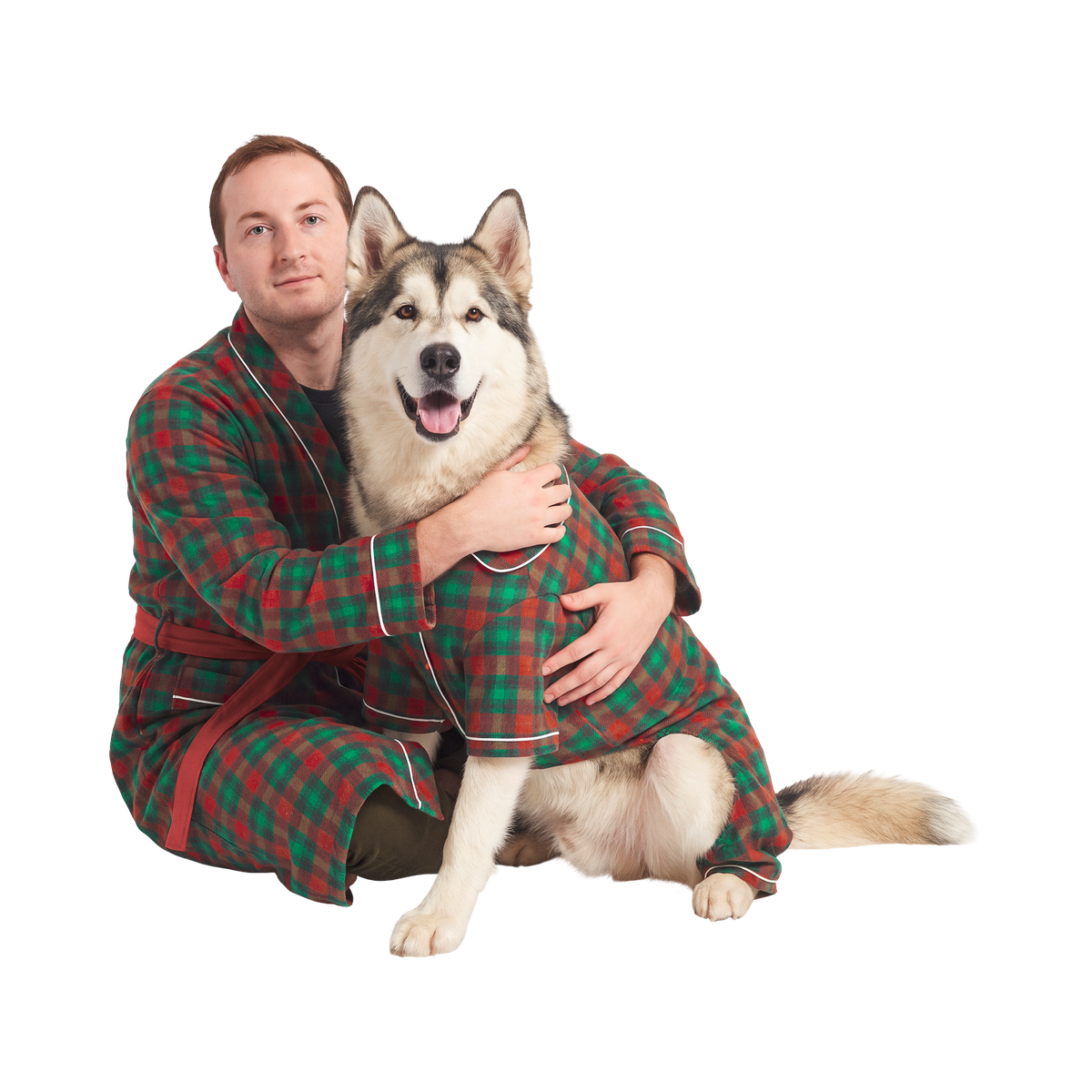 Howliday PJs For Two Dog PJ & Human Robe Set