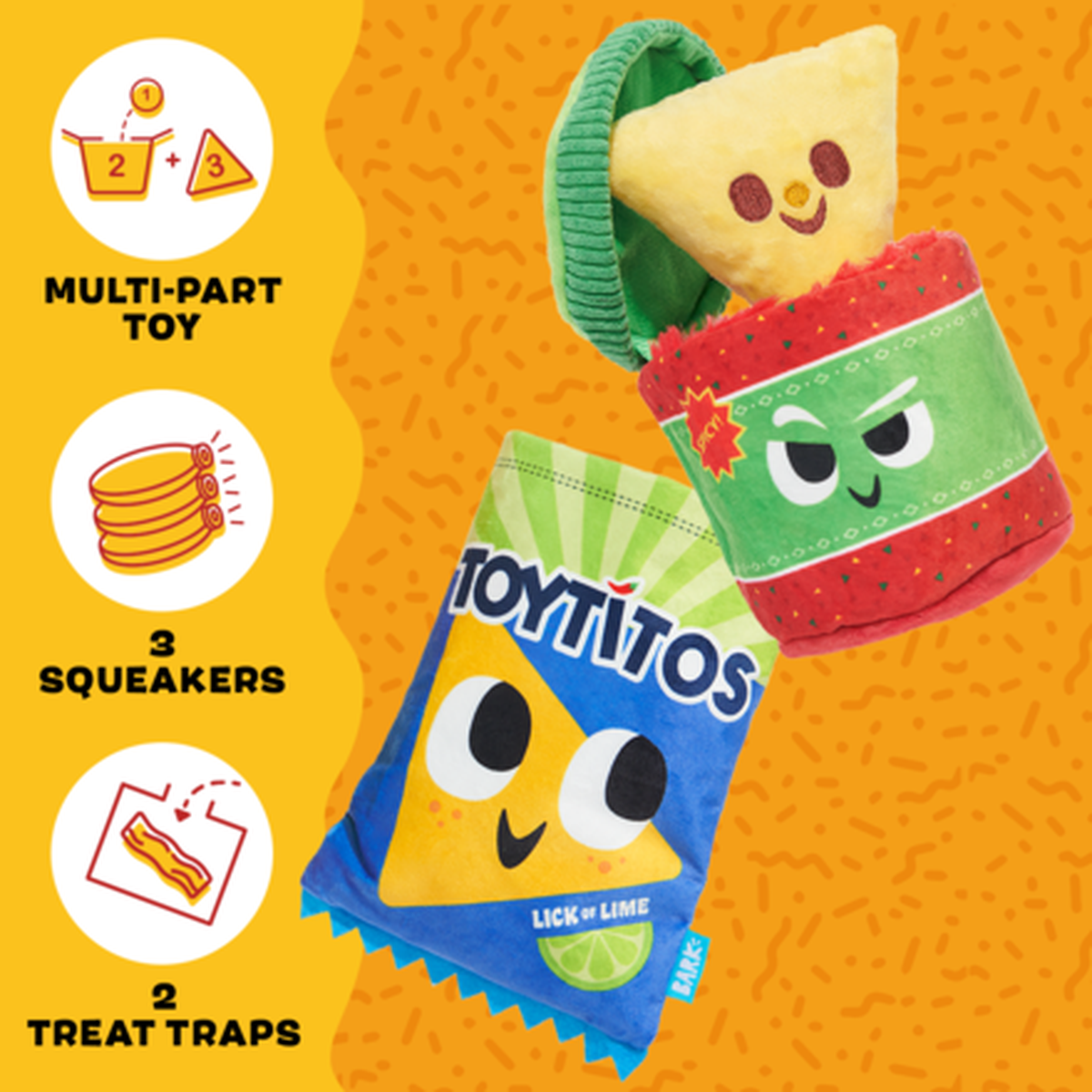 Junk Food Club, Plush Monthly Dog Toys