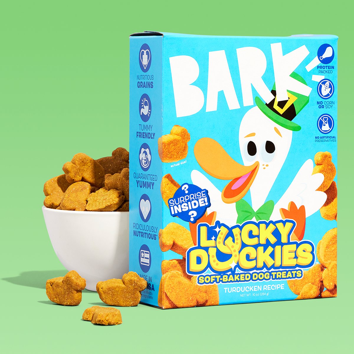 Lucky Duckies Soft Baked Dog Treats