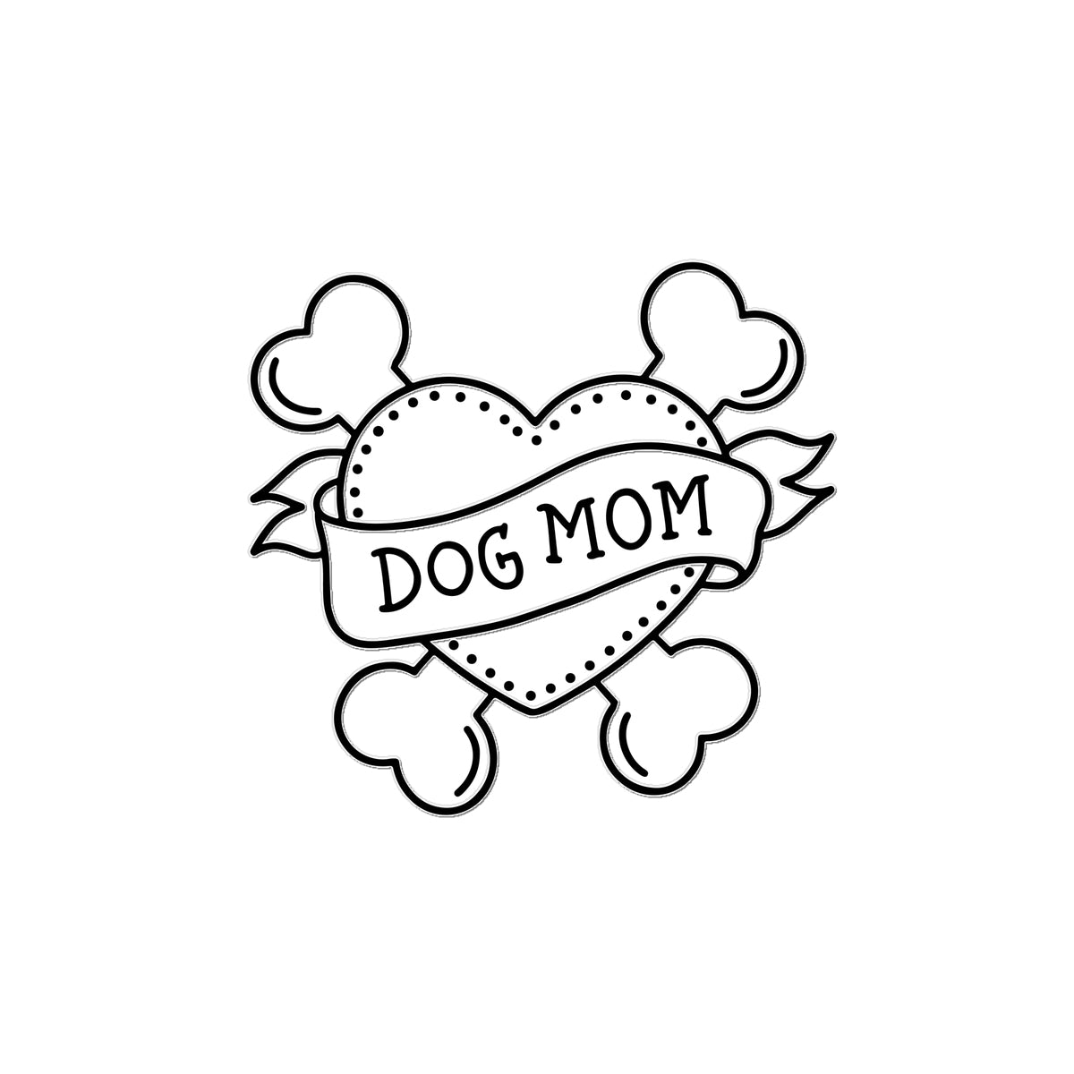 Dog Mom Temporary Tattoo