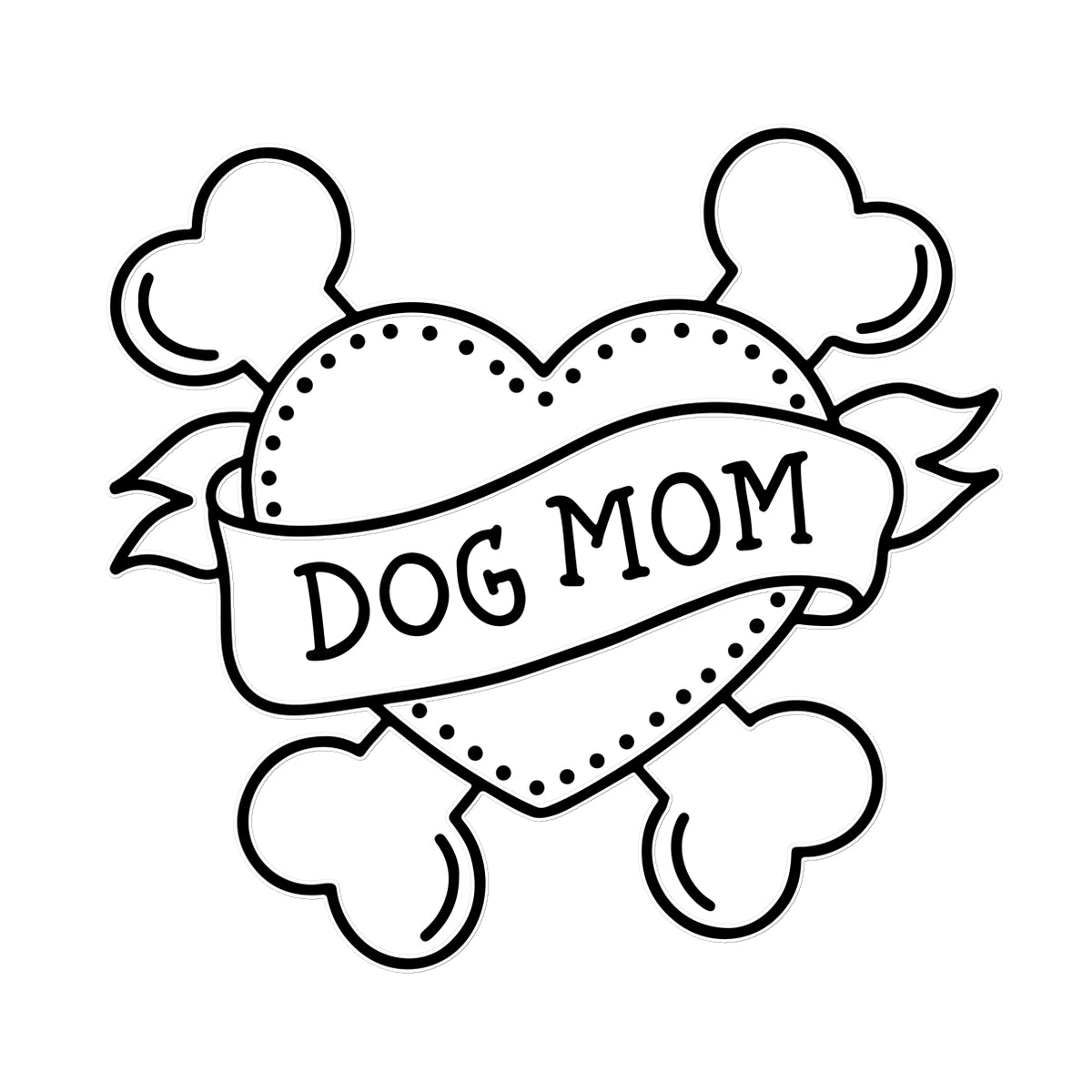 Dog Mom Temporary Tattoo