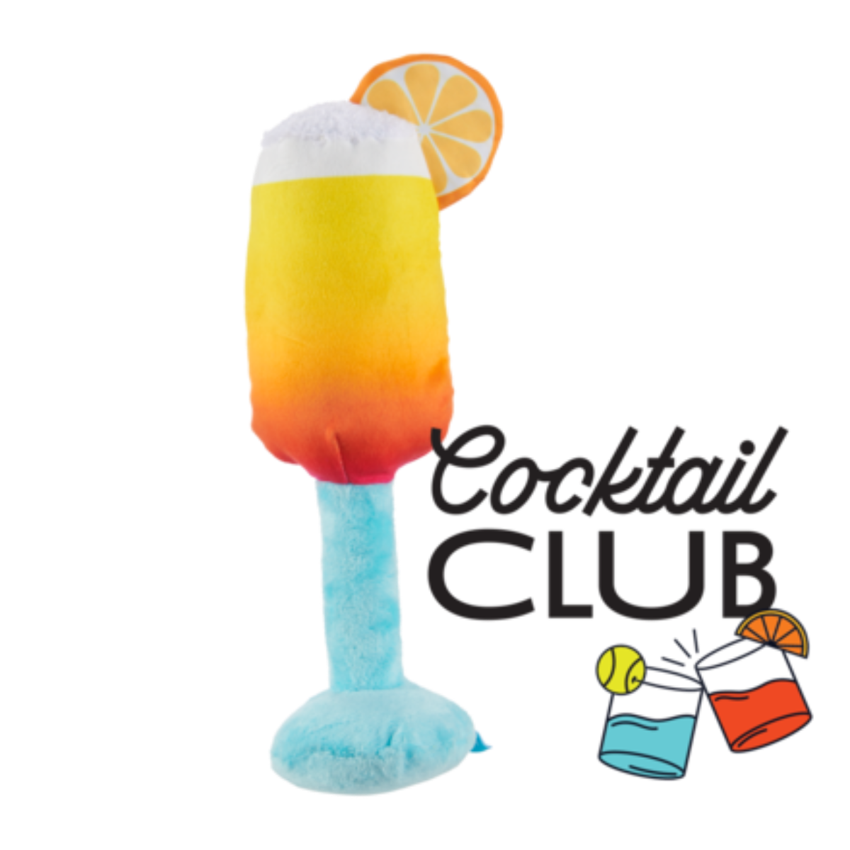 Cocktail Club, Plush Cocktail Monthly Dog Toys
