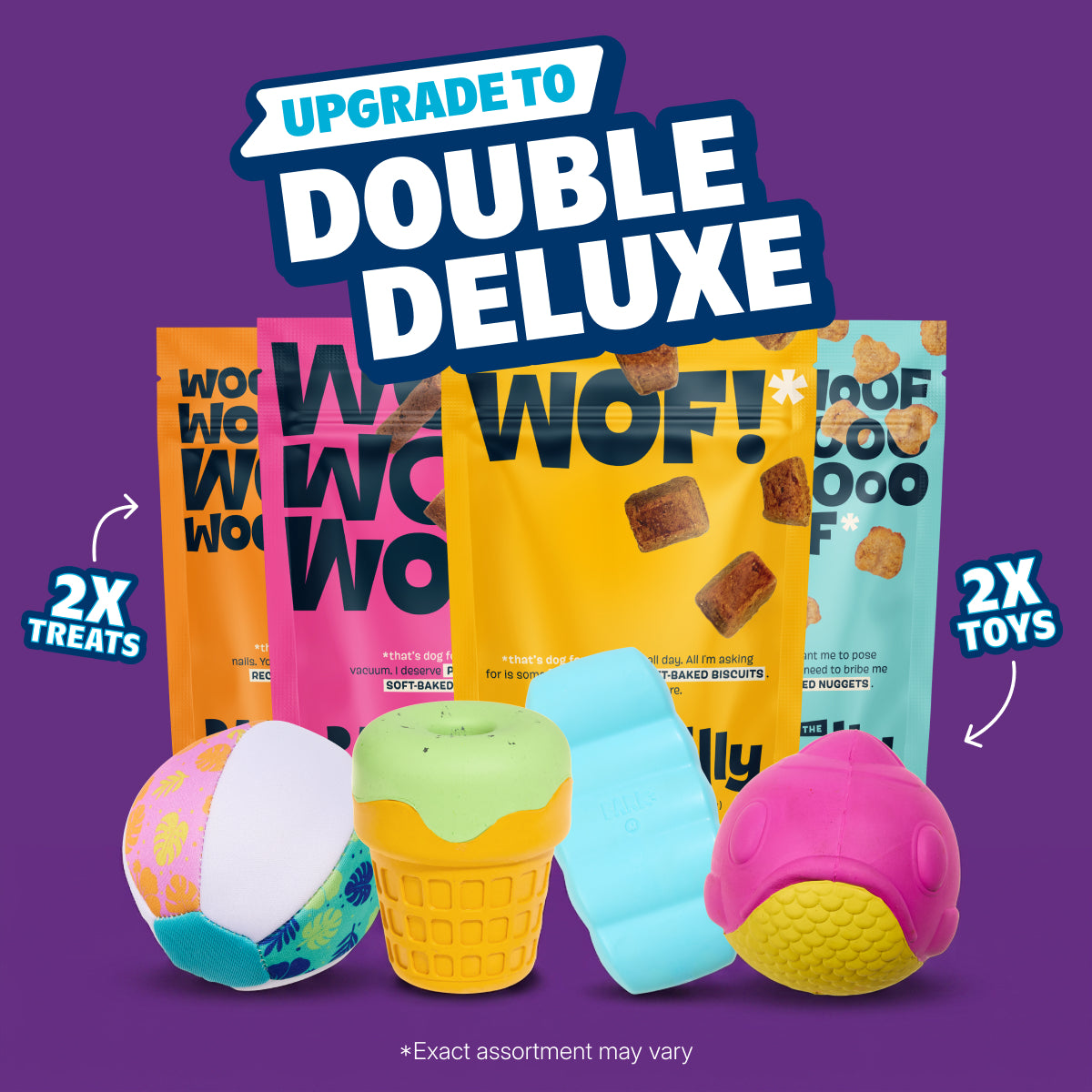 Super Chewer Double Deluxe Toys & Treats Upgrade – BARK