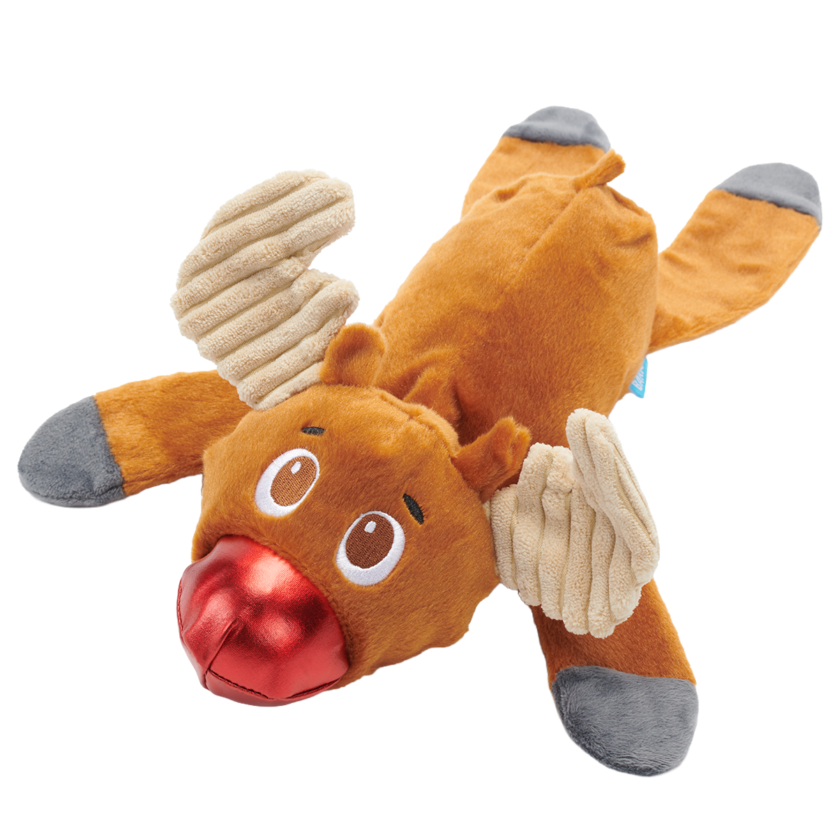 Rudy Reindeer Plush 2-in-1 + Tug Dog Toy