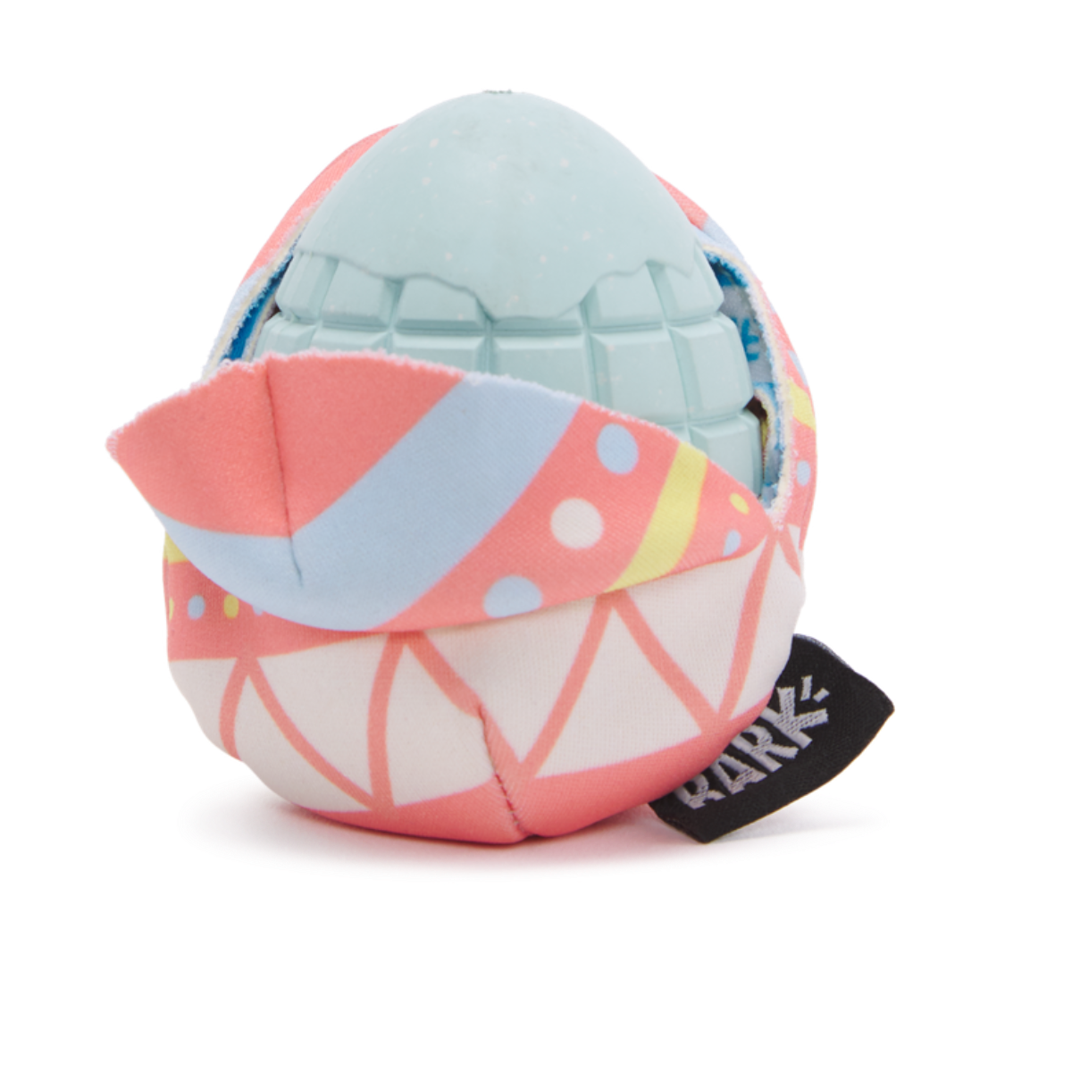 Beaster Egg Super Chewer Durable 2-in-1 Coral Dog Toy