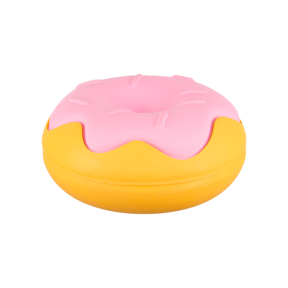 dunkin donut dog toy - strawberry