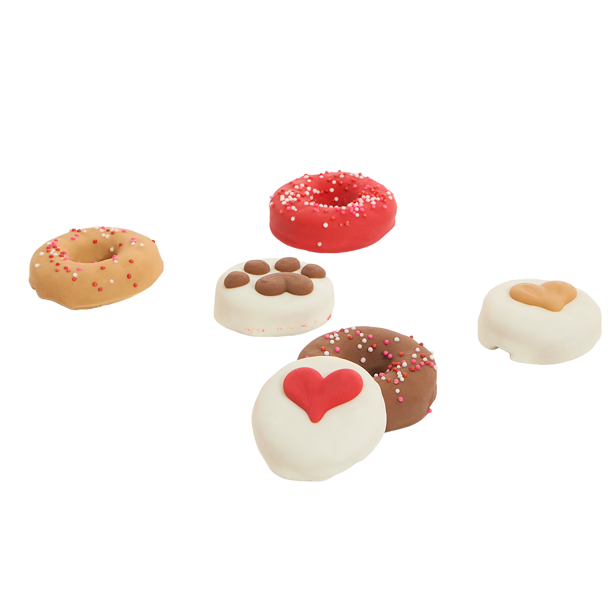 Love Bites Peanut Flavored Hard & Crunchy Dog Treats Cookie, 6 Pack
