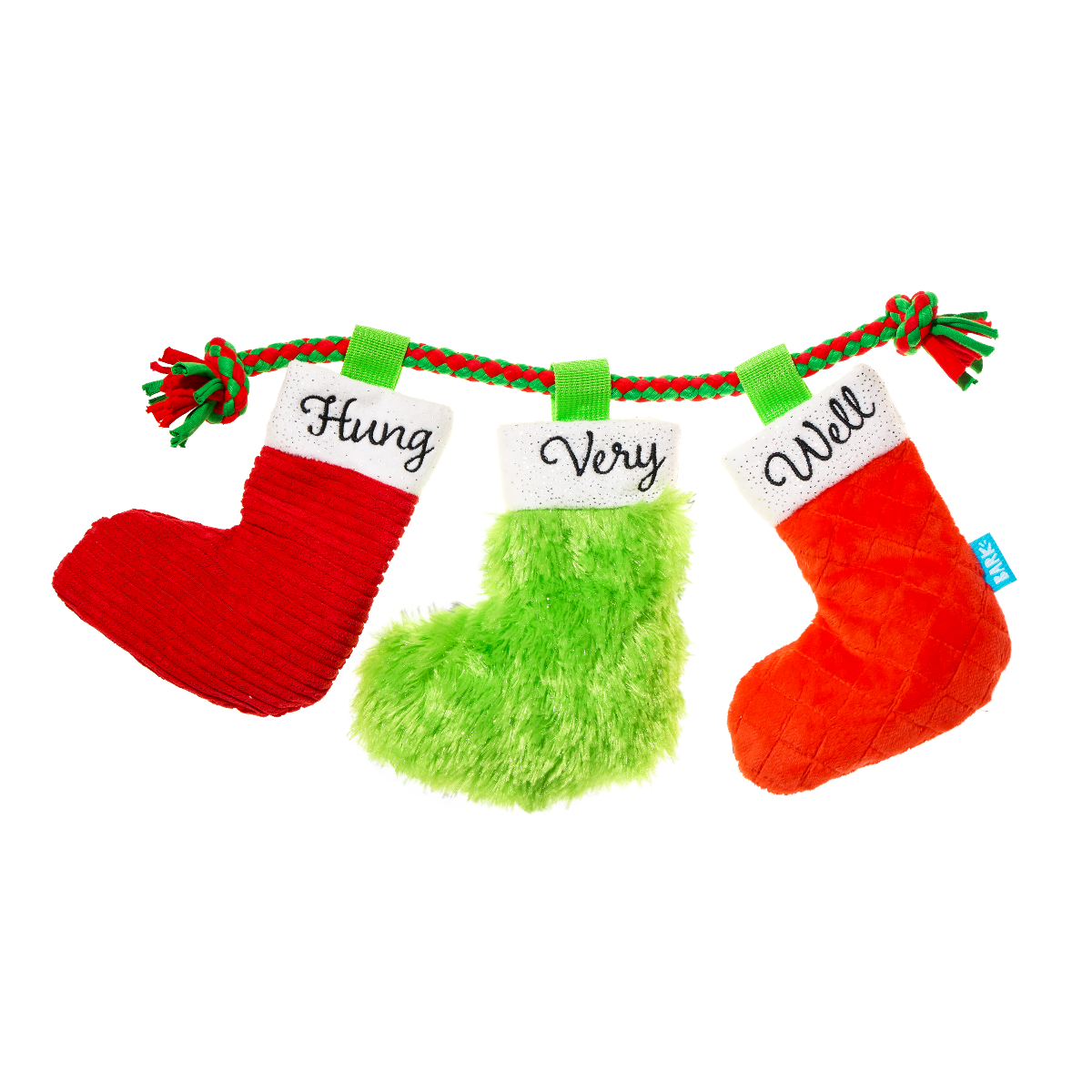 Well Hung Stockings Plush Extra-Large + Tug + Enrichment Dog Toy