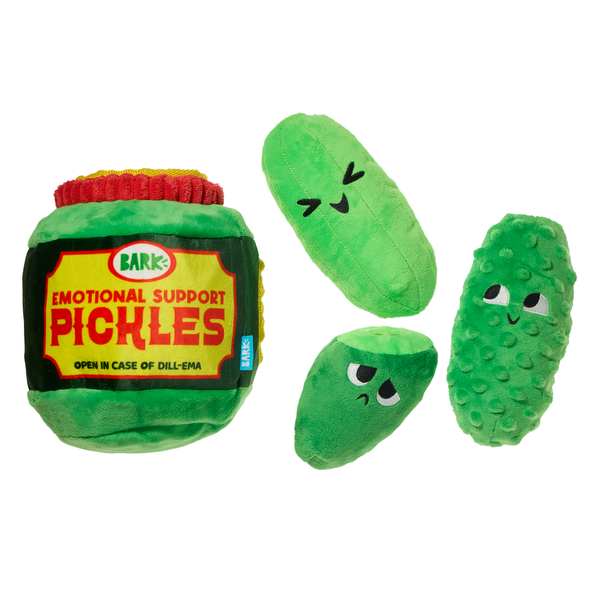 Dill-emma Squad XL Multipart Pickle Plush Dog Toy