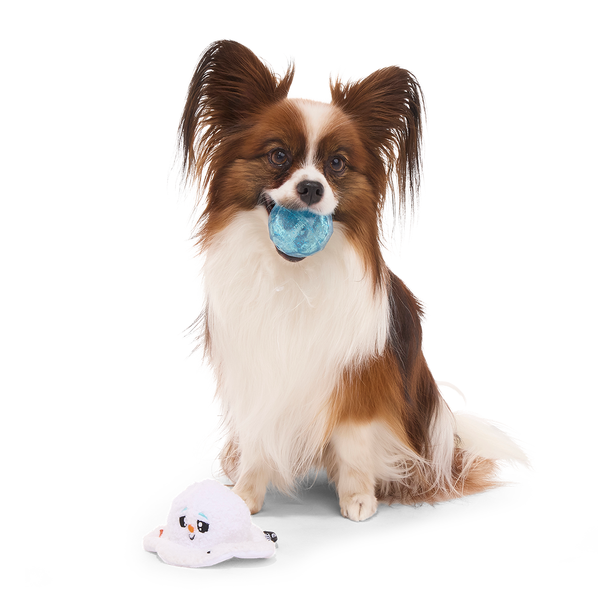 Slushy The Snowman Super Chewer Durable 2-in-1 + Fetch Dog Toy