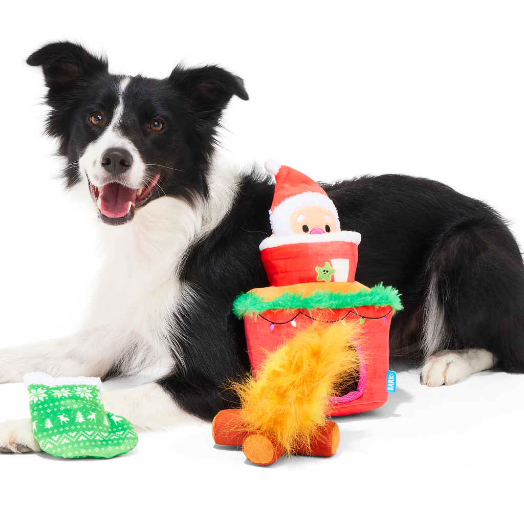 ドッグフード santa Mutts Be Santa Plush Extra-Large + Enrichment + Multi-Part Dog Toy