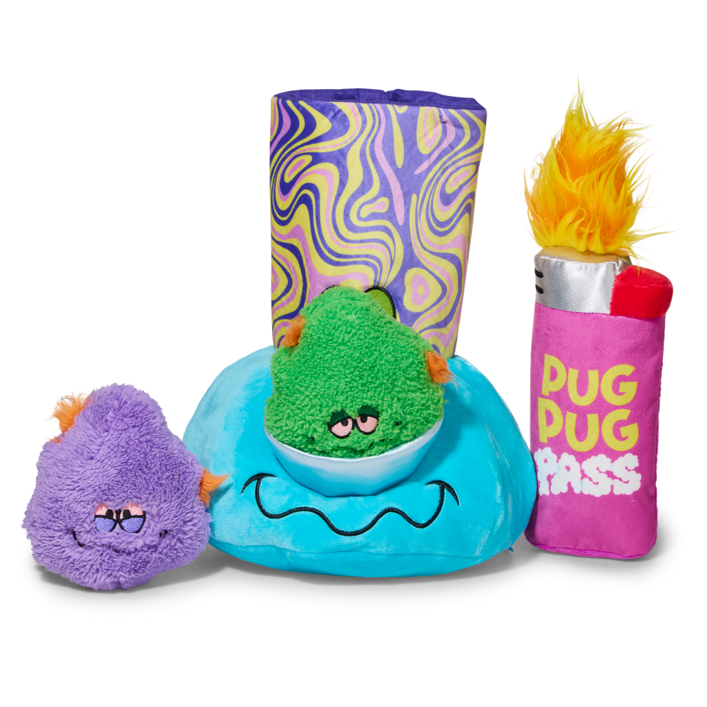 Pipe Dreams Plush Extra-Large + Multi-Part + Enrichment Dog Toy – BARK