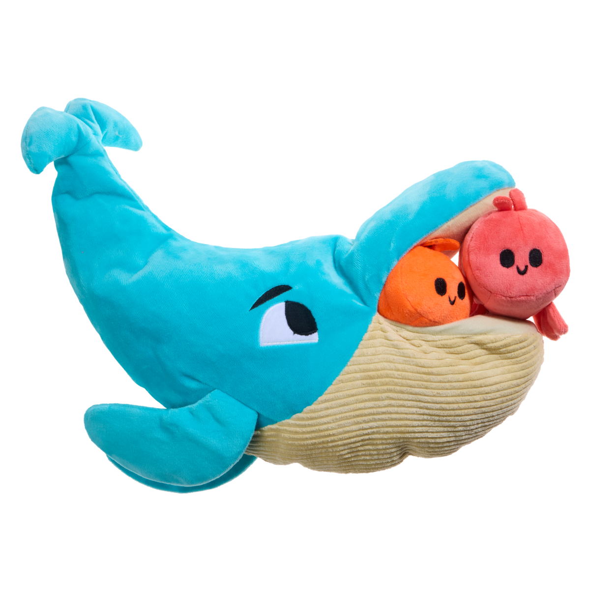 Hungry Hungry Humpback Plush Extra-Large + Multi-Part Dog Toy