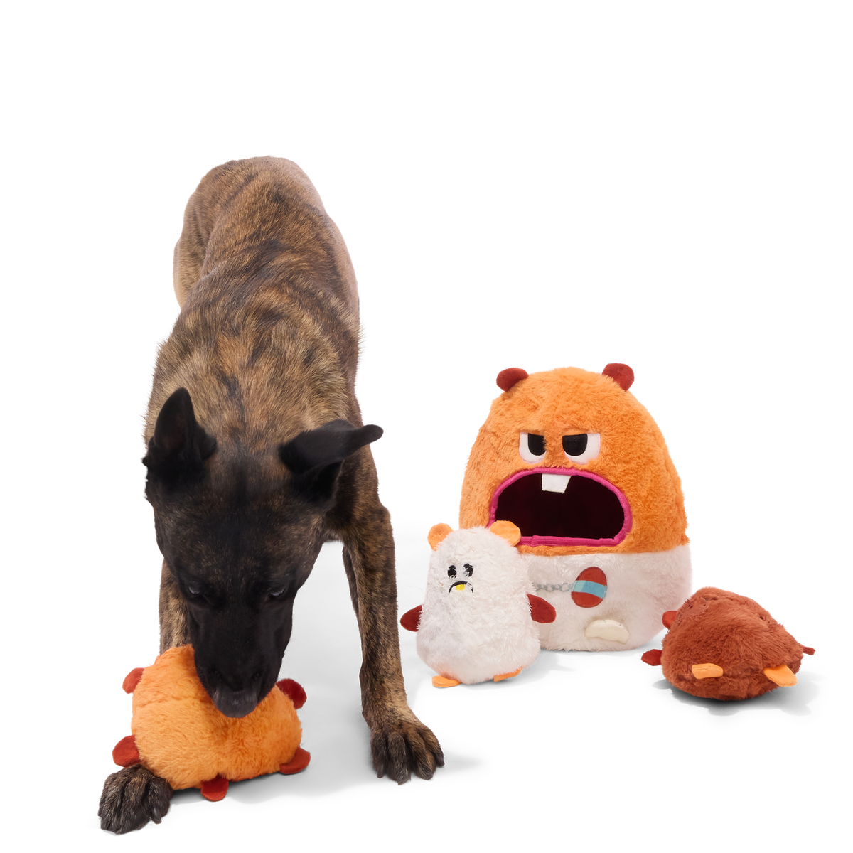 Hannibal Hamster Plush Extra-Large Multi-Part Dog Toy