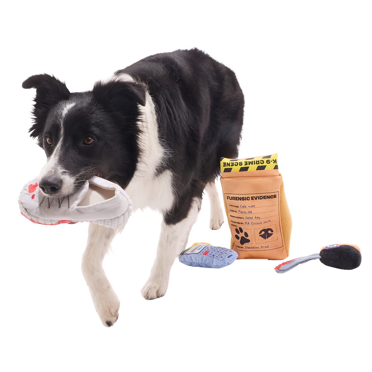 Buried Evidence Plush Multi-Part + Enrichment Dog Toy