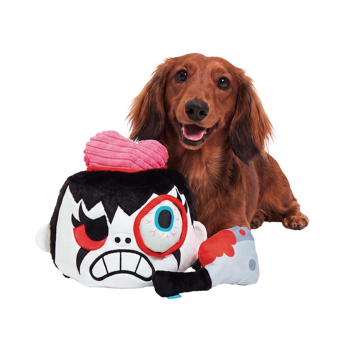 Dead Head Burow Plush Multi-Part + Enrichment Dog Toy