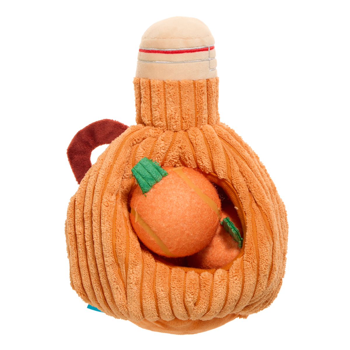 Pupkin Ale Growler Plush Multi-Part + Fetch + Enrichment Dog Toy